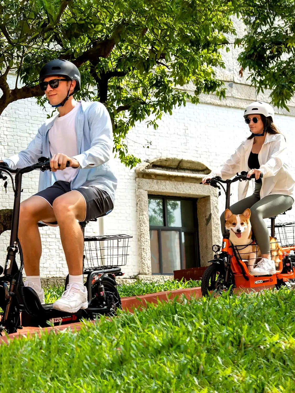 Electric Bike Multi-Shock Absorption City Commuter 48V 500W Ebike with Basket