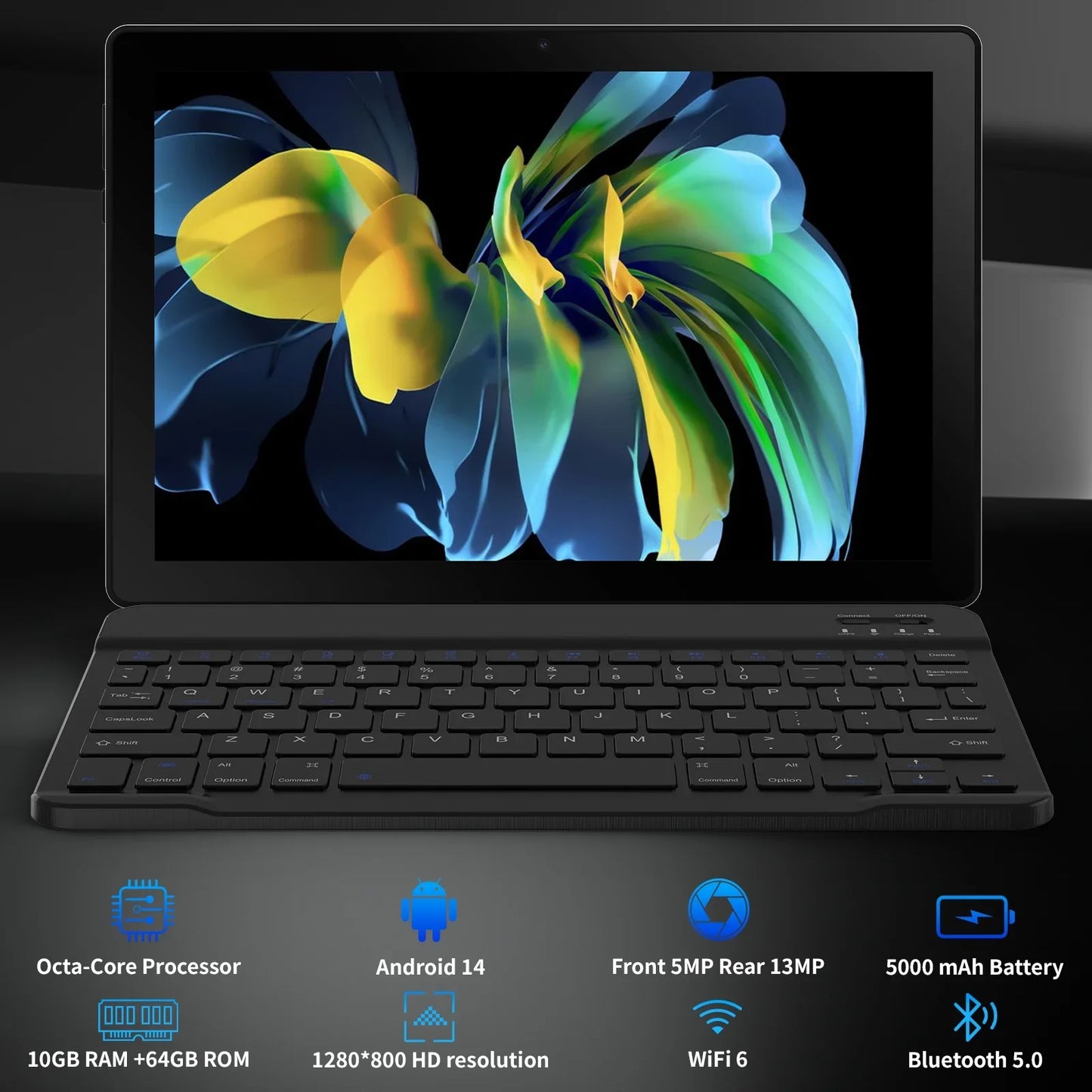 Android 14 10 Inch Tablet A523 Octa Core 8GB RAM 64GB ROM