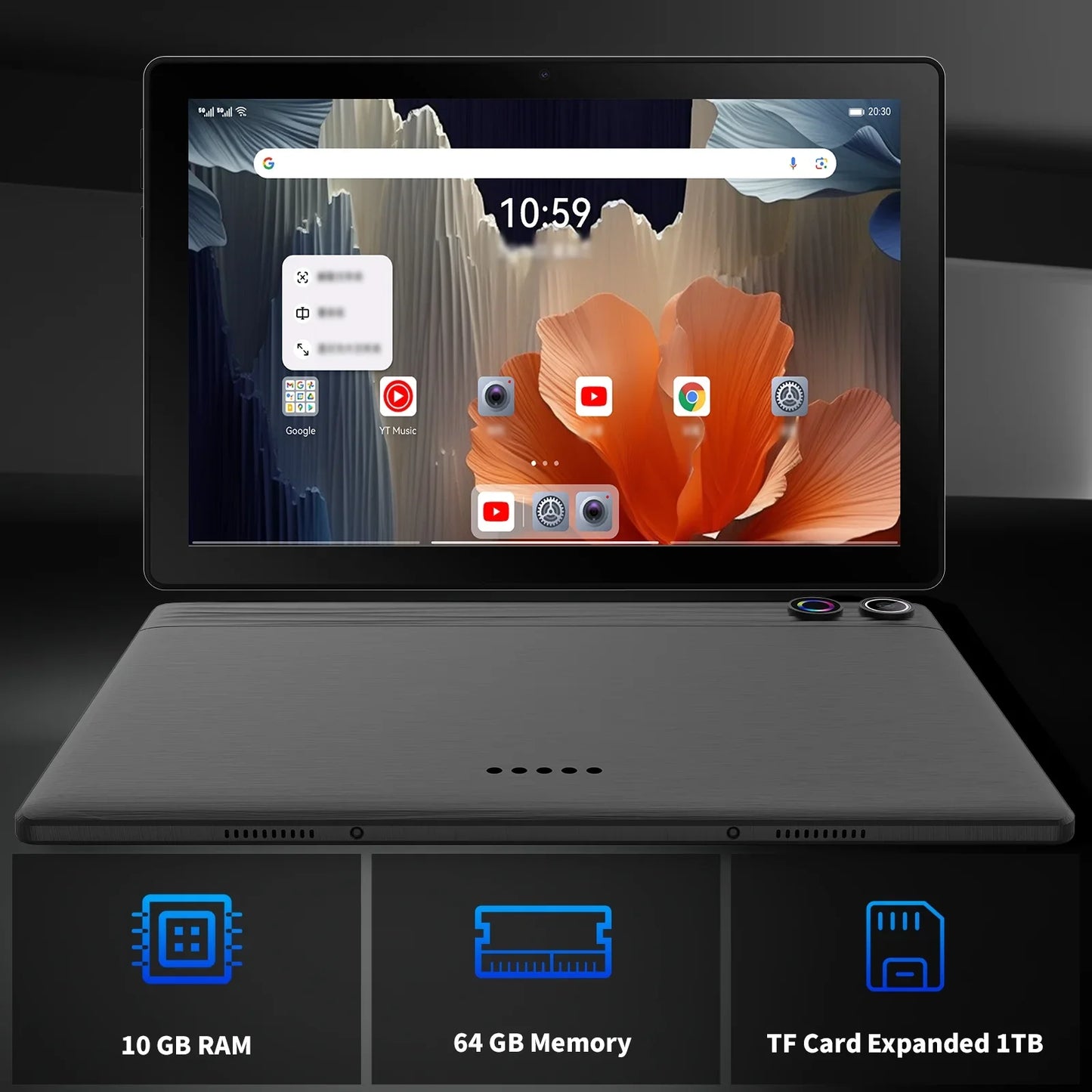 Android 14 10 Inch Tablet A523 Octa Core 8GB RAM 64GB ROM