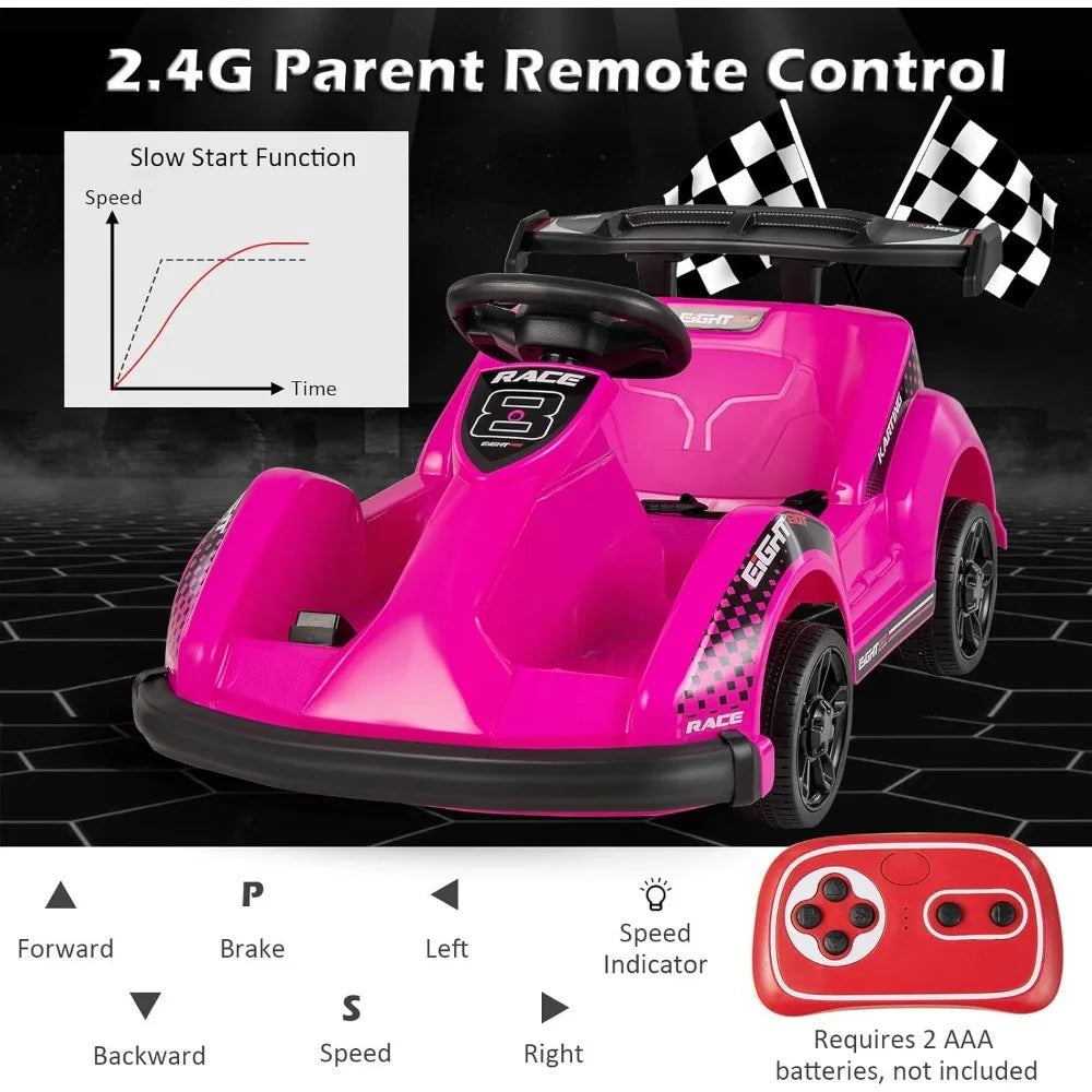 Go Kart with 2.4G Remote Control and Safety Belt 2MPH