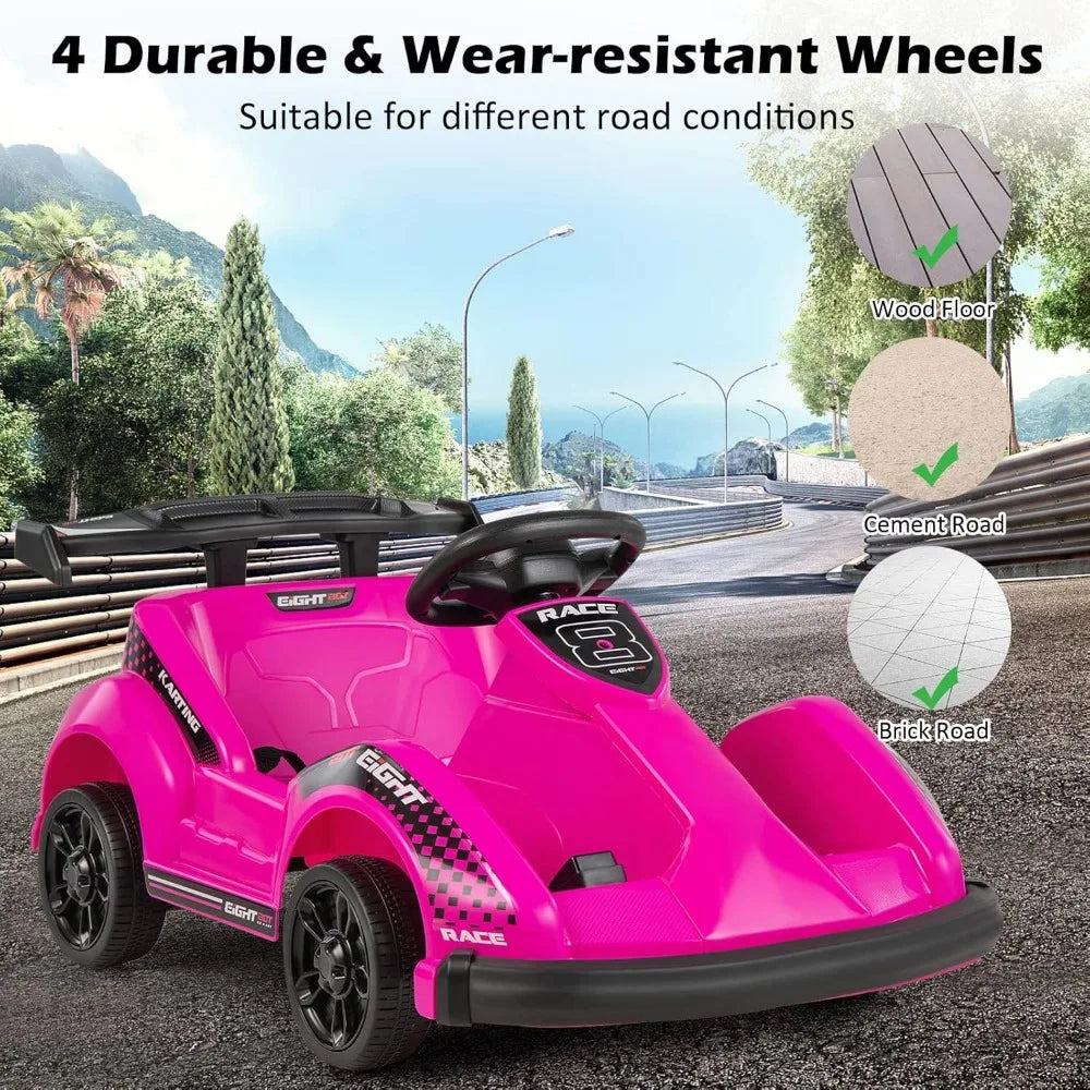Go Kart with 2.4G Remote Control and Safety Belt 2MPH