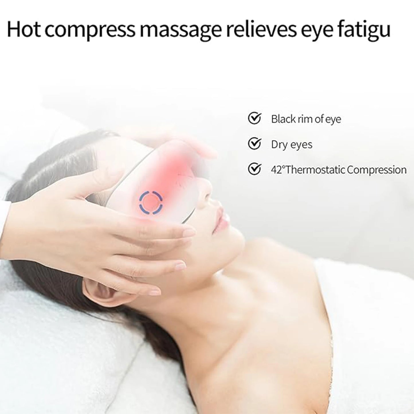 Eye Massager with Heat Vibration and Music Eye Massage Glasses