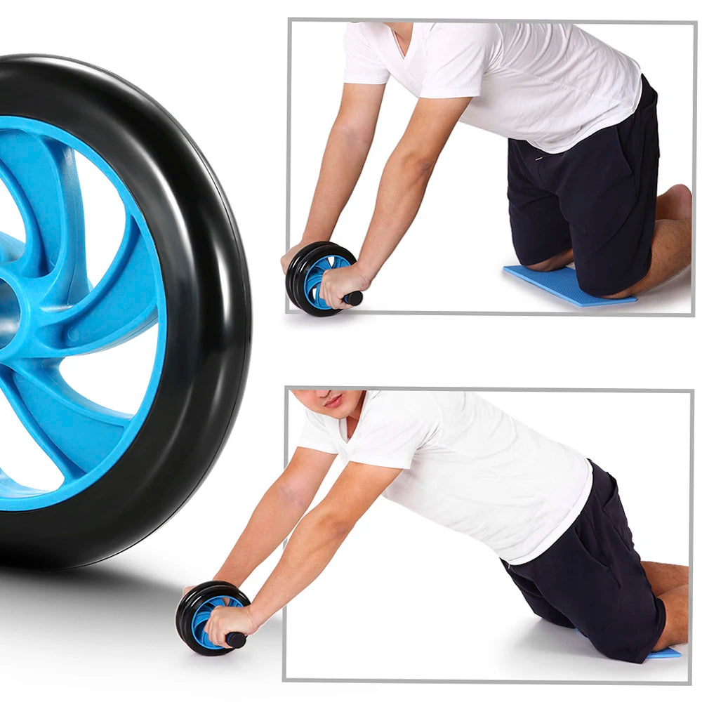 5-In-1 AB Wheel Roller Kit Fitness Workout Equipment Set