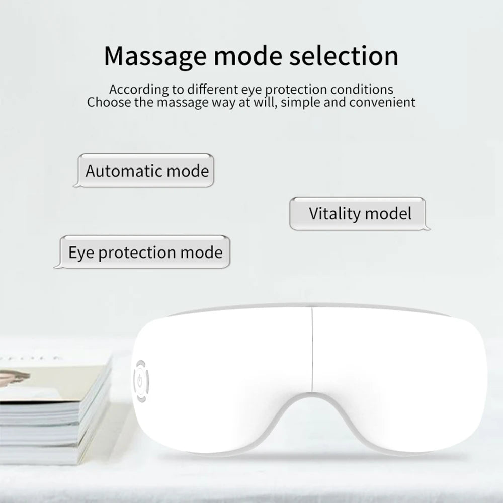 Eye Massager with Heat Vibration and Music Eye Massage Glasses