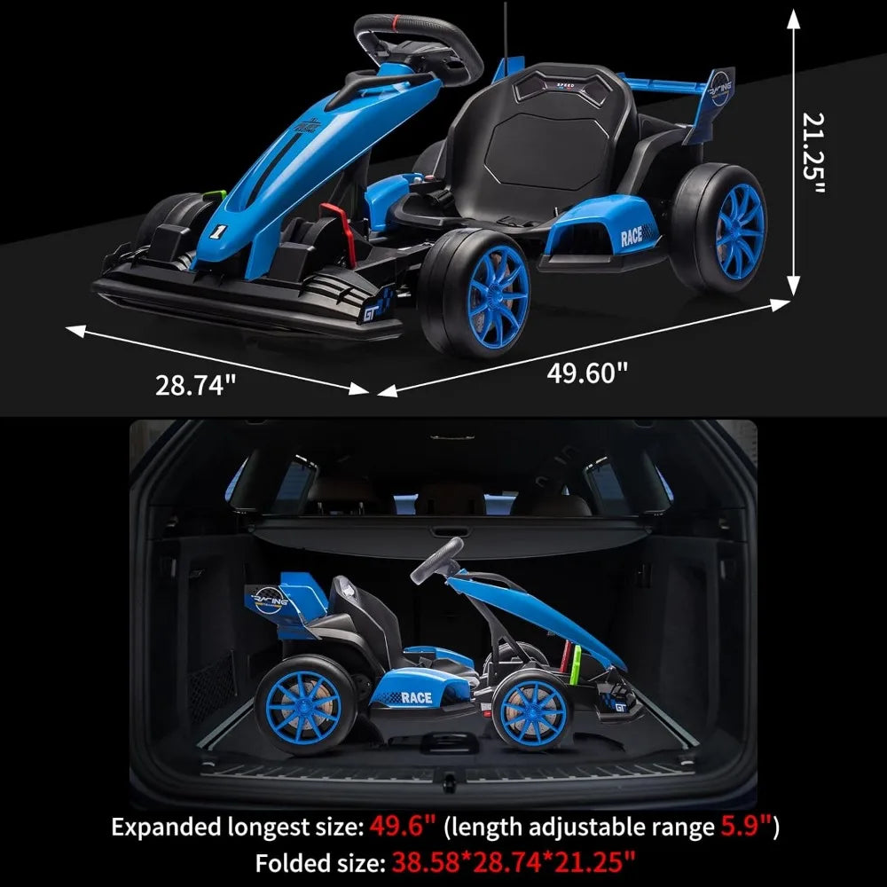 Go Kart Electric Drift Kart Car with Adjustable Seat