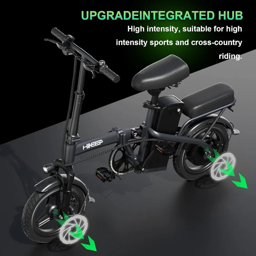 Folding Electric Bikes for Adults,14” Tire 22Mph