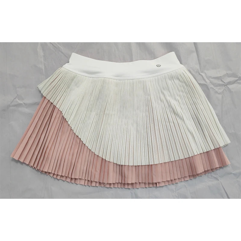 US Size Women Pleated Tennis Skirt with Pockets Athletic Skorts