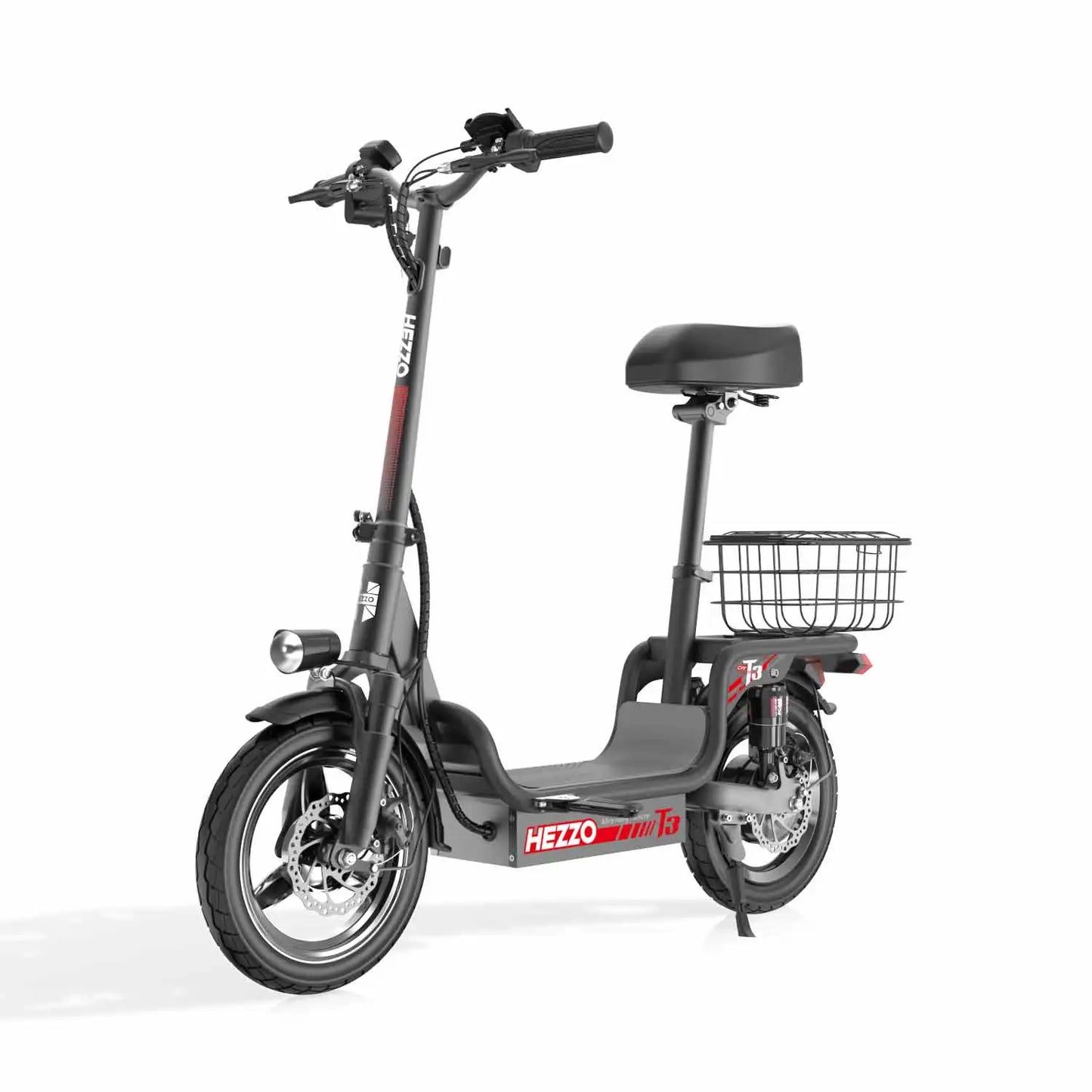 Electric Bike Multi-Shock Absorption City Commuter 48V 500W Ebike with Basket
