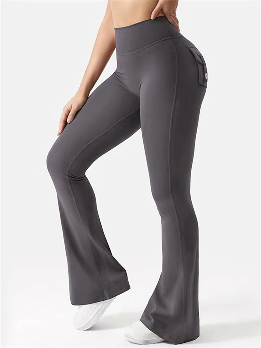 Women’s High Waist Yoga Leggings with Pockets Tummy Control