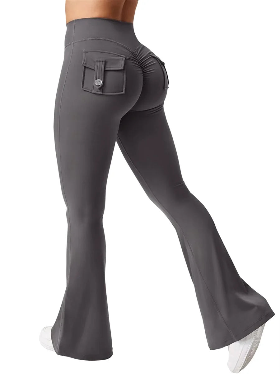 Women’s High Waist Yoga Leggings with Pockets Tummy Control