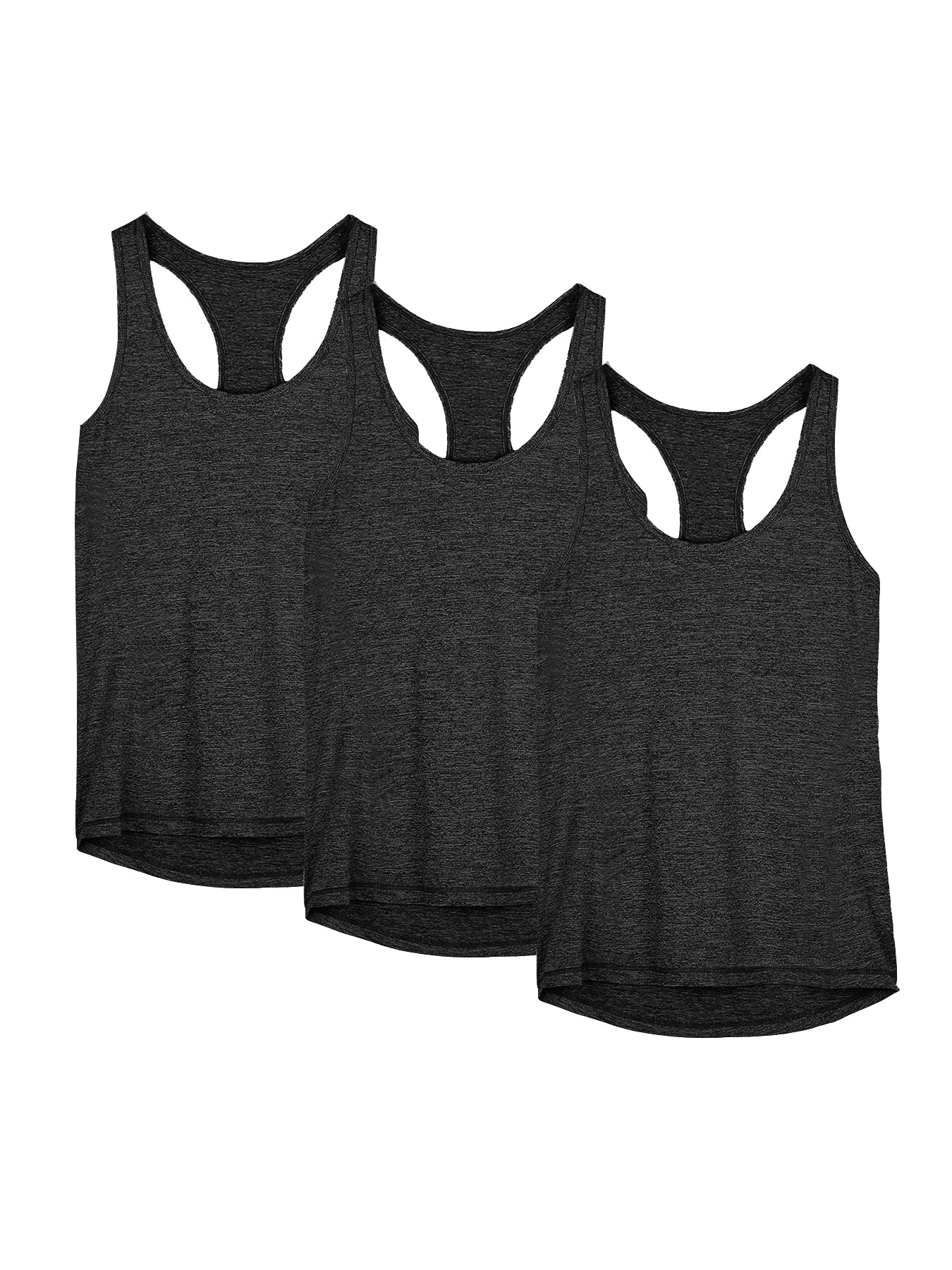 3 Pcs Women Sport Tank Tops Quick Dry Yoga Fitness Shirt