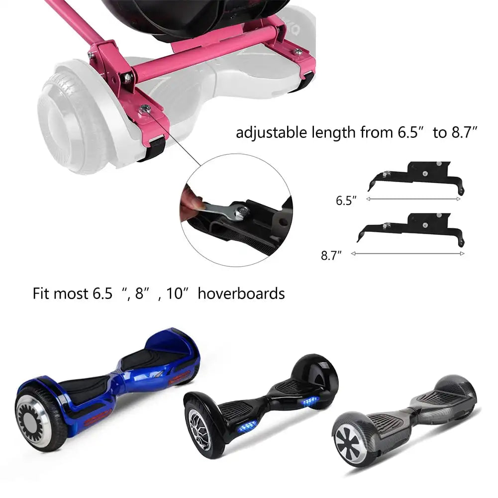 Hoverboard Go Kart for Adults & Kids Accessories to Transform