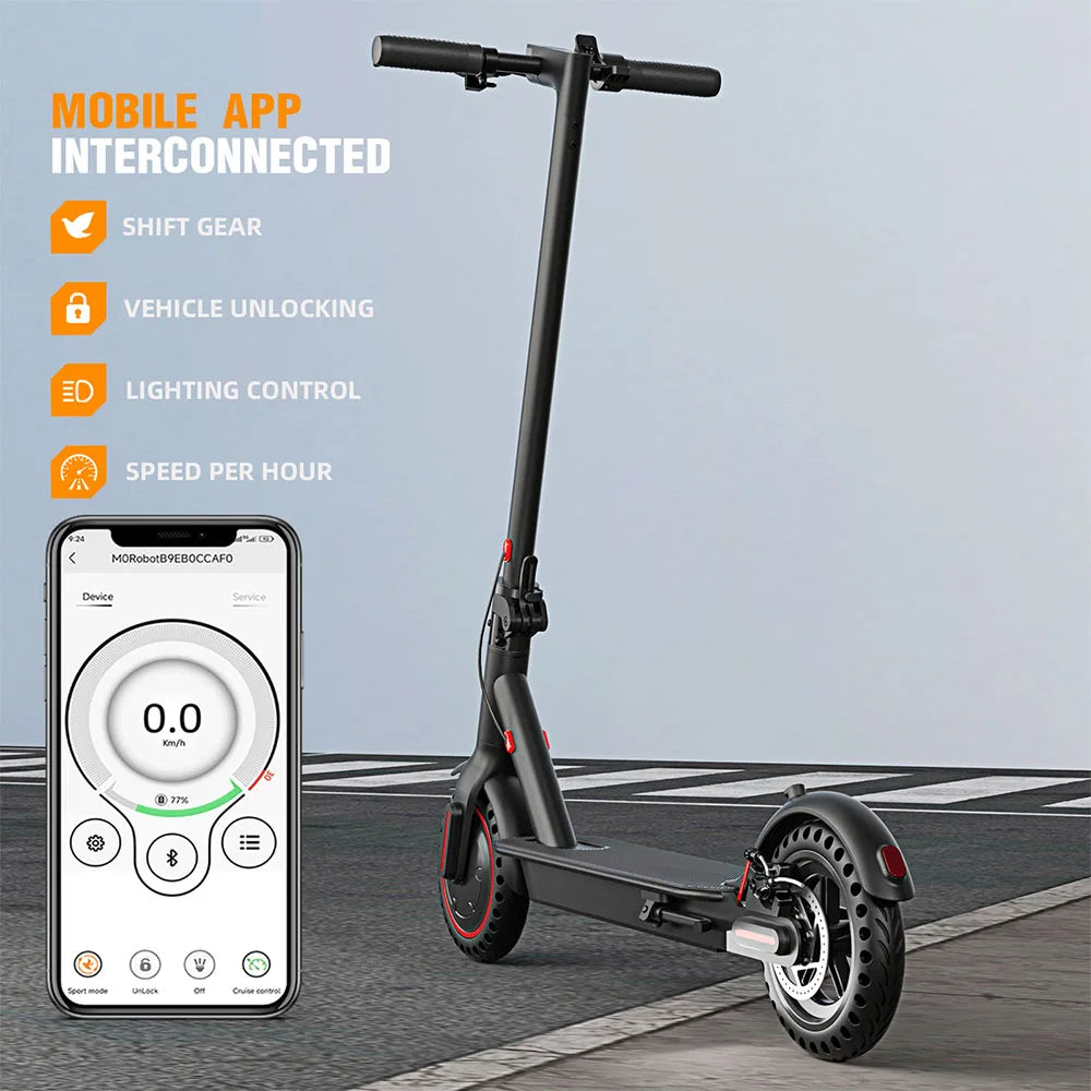 350W Foldable Electric Scooter for Adults Teens with APP Support