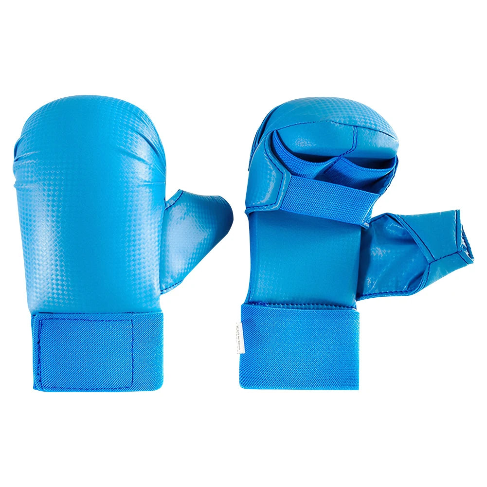 PU Leather Karate Gloves Boxing Gloves Thickened Taekwondo Protector Pads