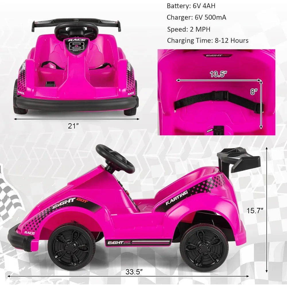 Go Kart with 2.4G Remote Control and Safety Belt 2MPH