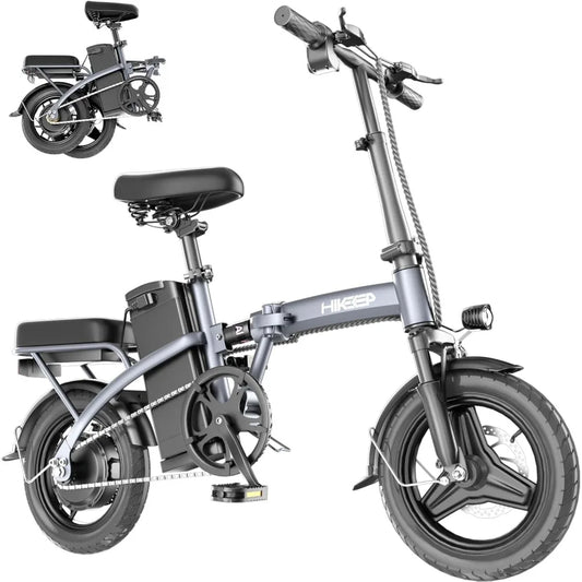 Folding Electric Bikes for Adults,14” Tire 22Mph